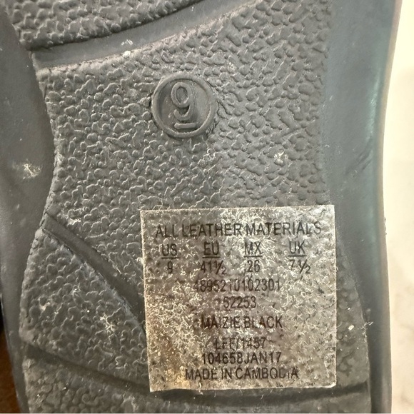 Cobbie Cuddlers Lace Up Leather Sandals Women’s 9 Black Comfort Insole Casual - Picture 10 of 10